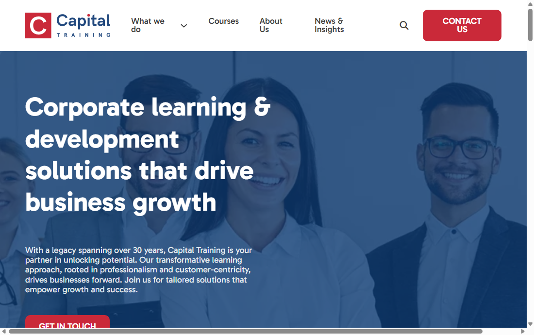 Capital Training website