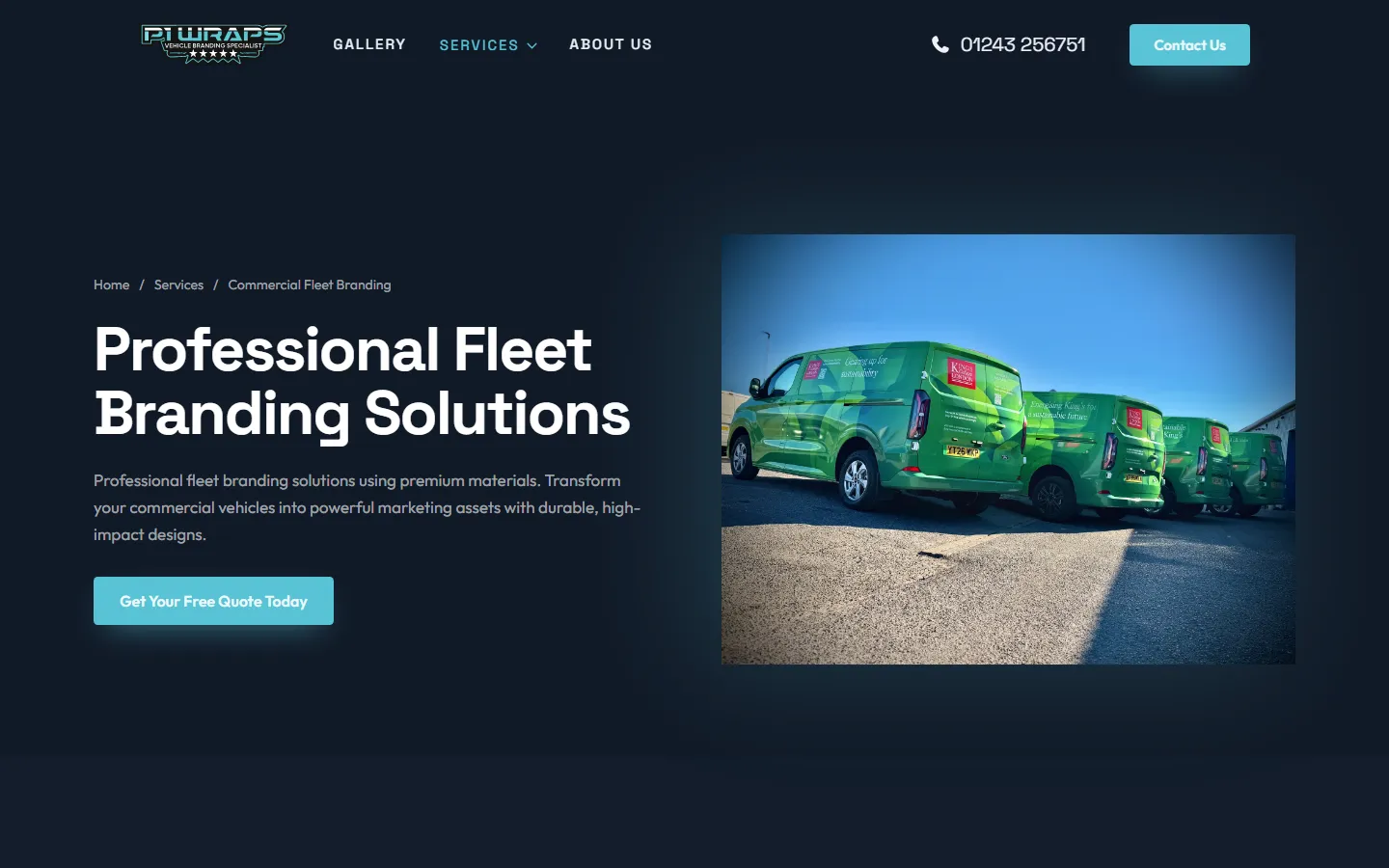 Commercial fleet branding